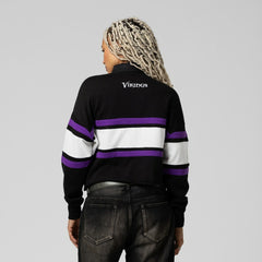 Minnesota Vikings Women's Cropped Long Sleeve Rugby Polo | NFL Hot