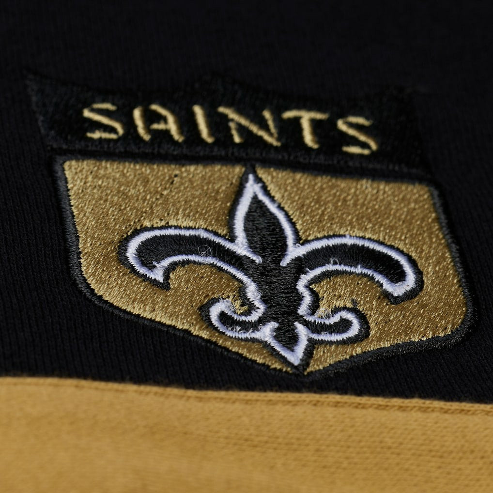 New Orleans Saints Women's Cropped Long Sleeve Rugby Polo | NFL Sale