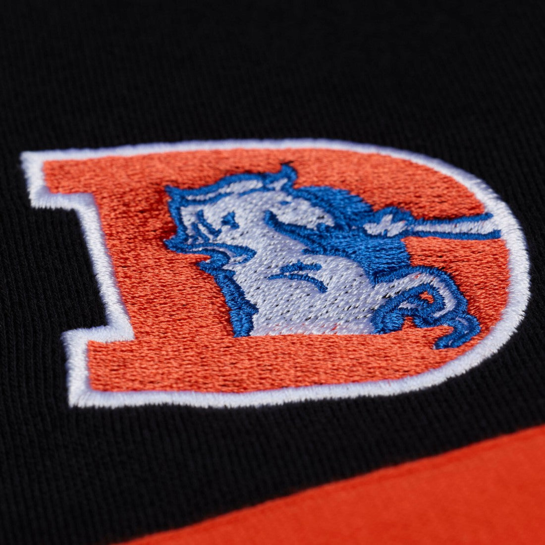 Denver Broncos Women's Throwback Cropped Long Sleeve Rugby Polo | NFL New