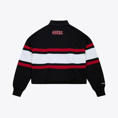 San Francisco 49ers Women's Cropped Long Sleeve Rugby Polo | NFL Near me