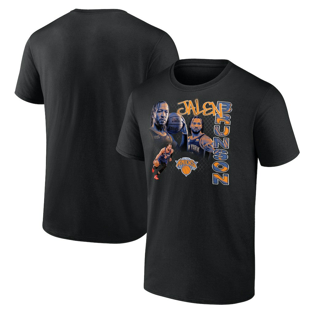 Black Jalen Brunson New York Knicks Notorious 3.0 Player T-Shirt | NBA
