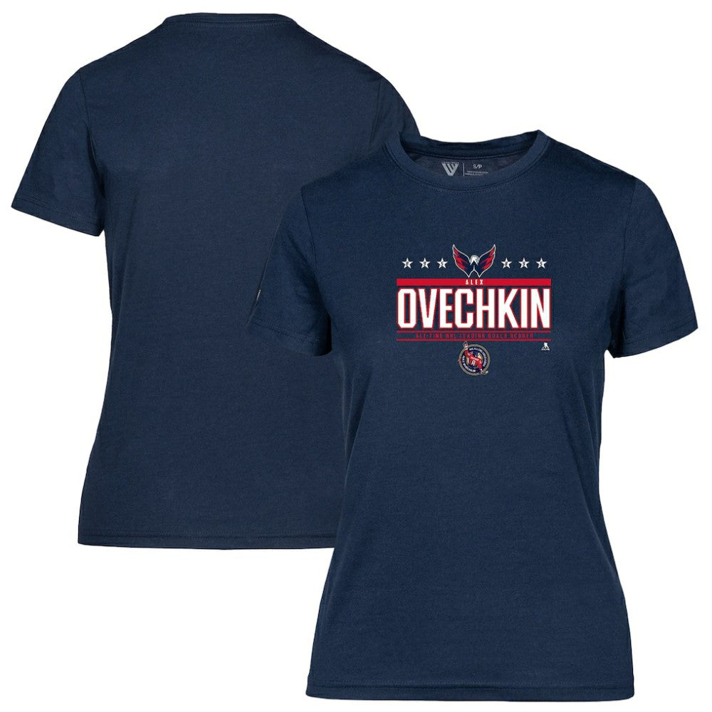 Alexander Ovechkin Washington Capitals Levelwear Women's NHL All-Time Leading Goal Scorer Milestone Stars Name & Number Maddox T-Shirt -  NHL T-shirts