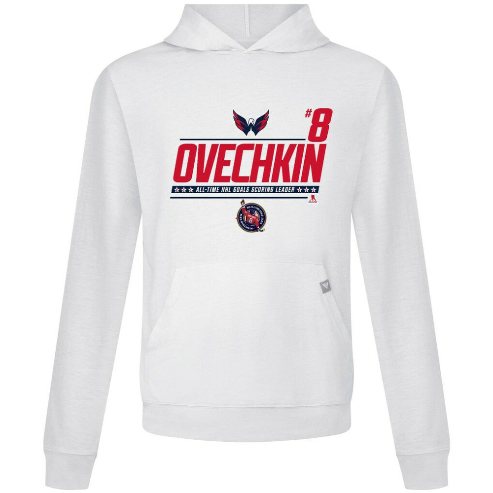 Alexander Ovechkin Washington Capitals Levelwear NHL All-Time Leading Goal Scorer Milestone Name & Number Relay Pullover Hoodie -  NHL Hoodies