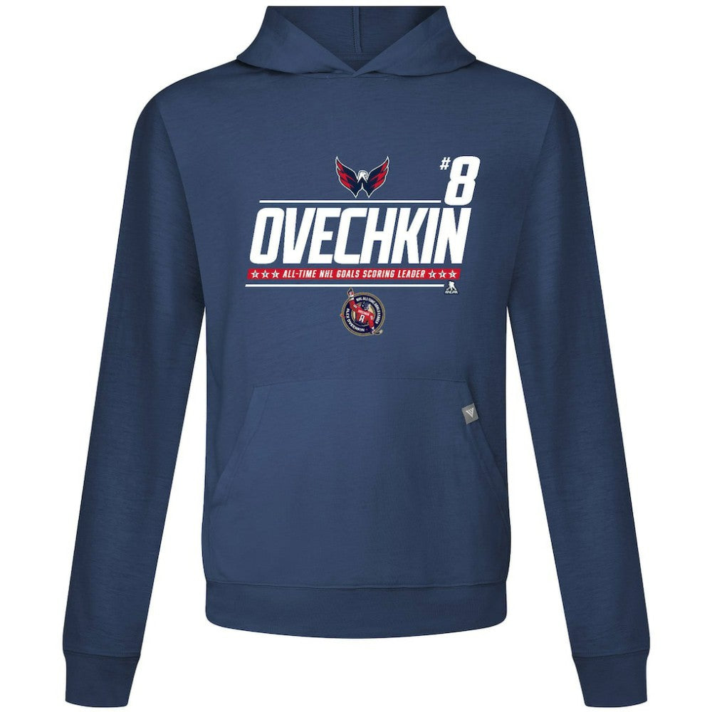 Alexander Ovechkin Washington Capitals Levelwear NHL All-Time Leading Goal Scorer Milestone Name & Number Relay Pullover Hoodie -  NHL Hoodies