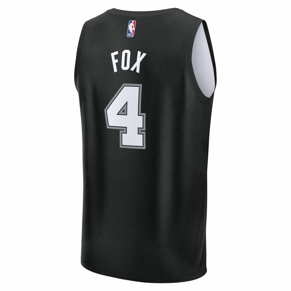 Black De'Aaron Fox San Antonio Spurs 2025/26 City Edition Fast Break Jersey | NBA
