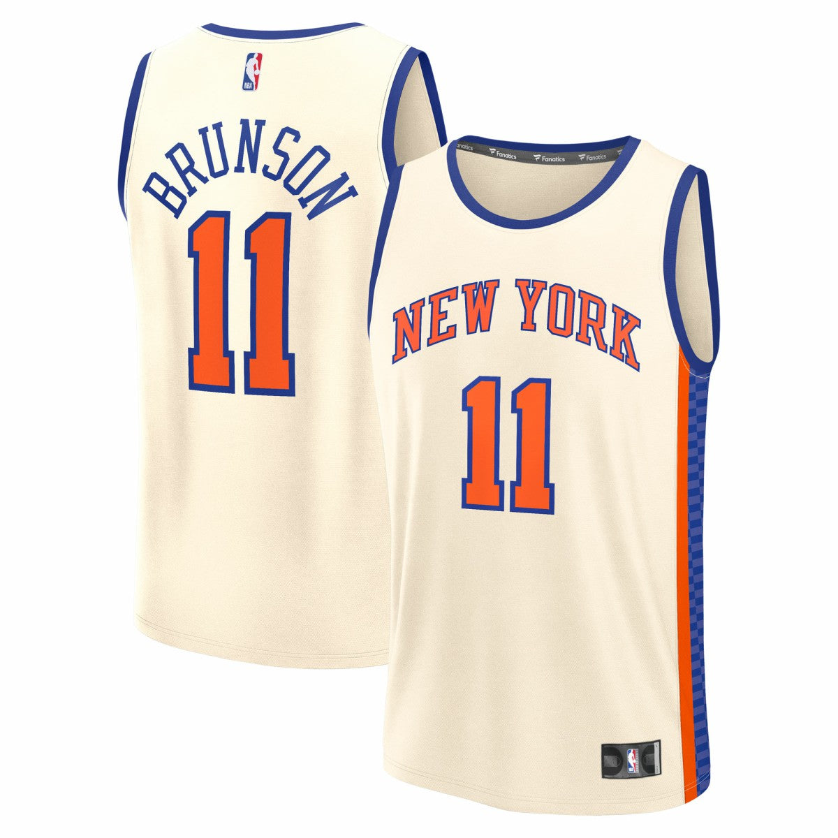 Cream Jalen Brunson New York Knicks 2025/26 City Edition Fast Break Jersey | NBA