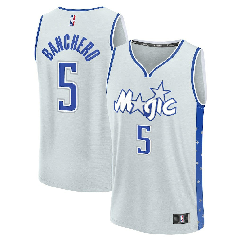 Silver Paolo Banchero Orlando Magic 2025/26 City Edition Fast Break Jersey | NBA