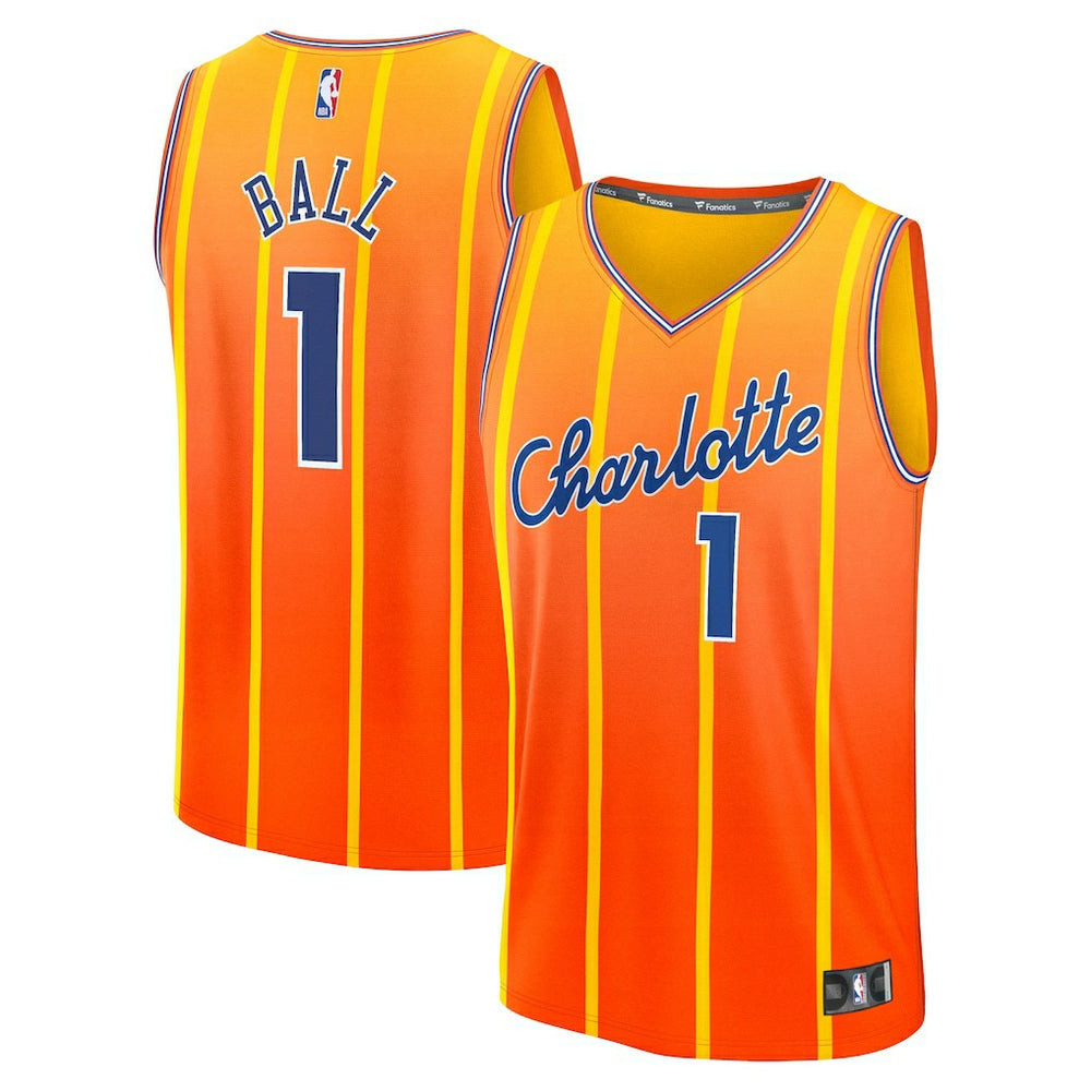 Orange LaMelo Ball Charlotte Hornets 2025/26 City Edition Fast Break Jersey | NBA