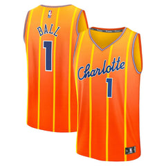 Orange LaMelo Ball Charlotte Hornets 2025/26 City Edition Fast Break Jersey | NBA