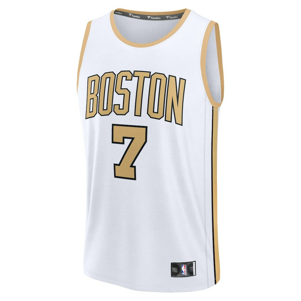 White Jaylen Brown Boston Celtics 2025/26 City Edition Fast Break Jersey | NBA