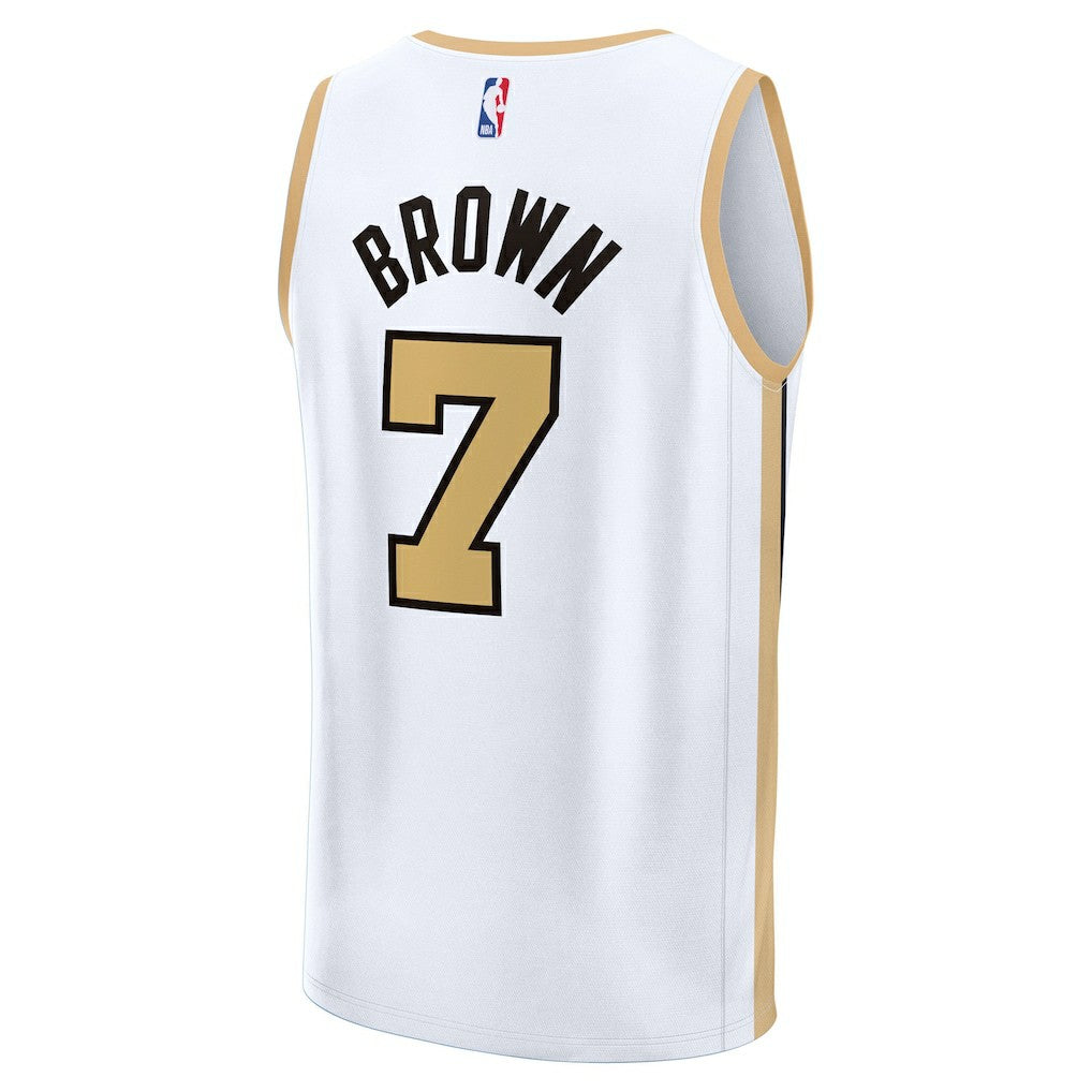 White Jaylen Brown Boston Celtics 2025/26 City Edition Fast Break Jersey | NBA