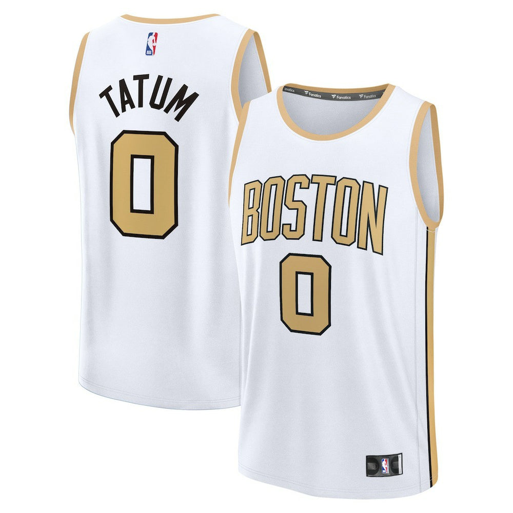 White Jayson Tatum Boston Celtics Youth 2025/26 City Edition Fast Break Jersey | NBA