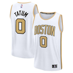 White Jayson Tatum Boston Celtics Youth 2025/26 City Edition Fast Break Jersey | NBA