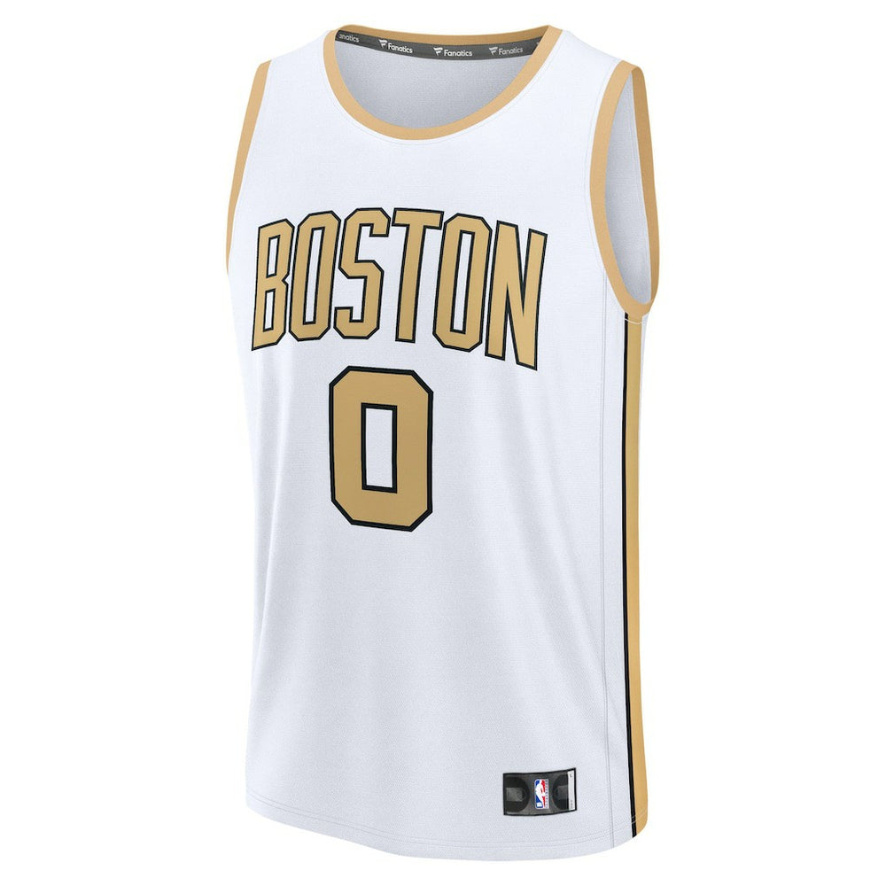 White Jayson Tatum Boston Celtics Youth 2025/26 City Edition Fast Break Jersey | NBA