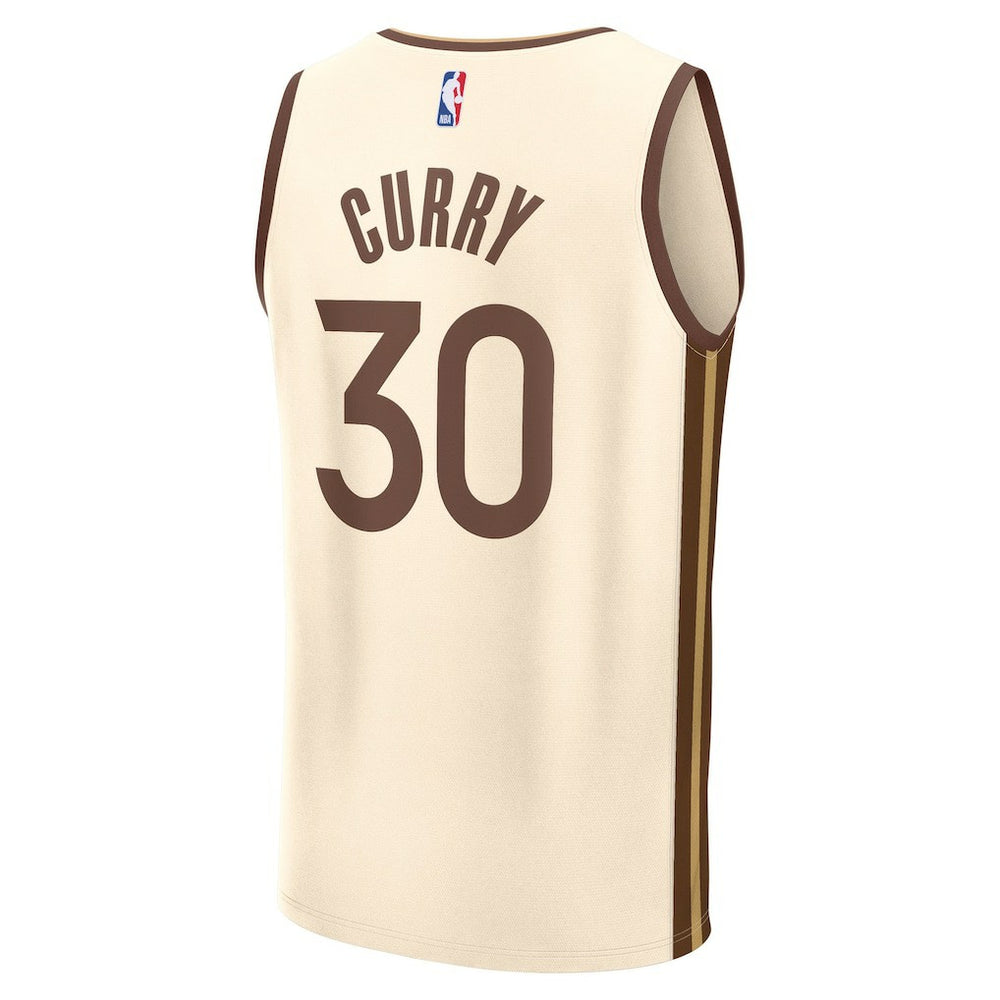 Tan Stephen Curry Golden State Warriors Youth 2025/26 City Edition Fast Break Jersey sale | NBA