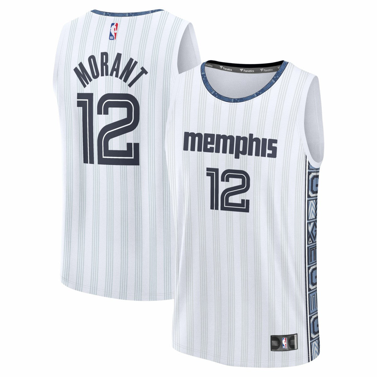 White Ja Morant Memphis Grizzlies Youth 2025/26 City Edition Fast Break Jersey | NBA