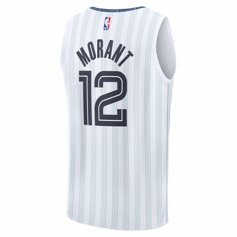 White Ja Morant Memphis Grizzlies Youth 2025/26 City Edition Fast Break Jersey | NBA