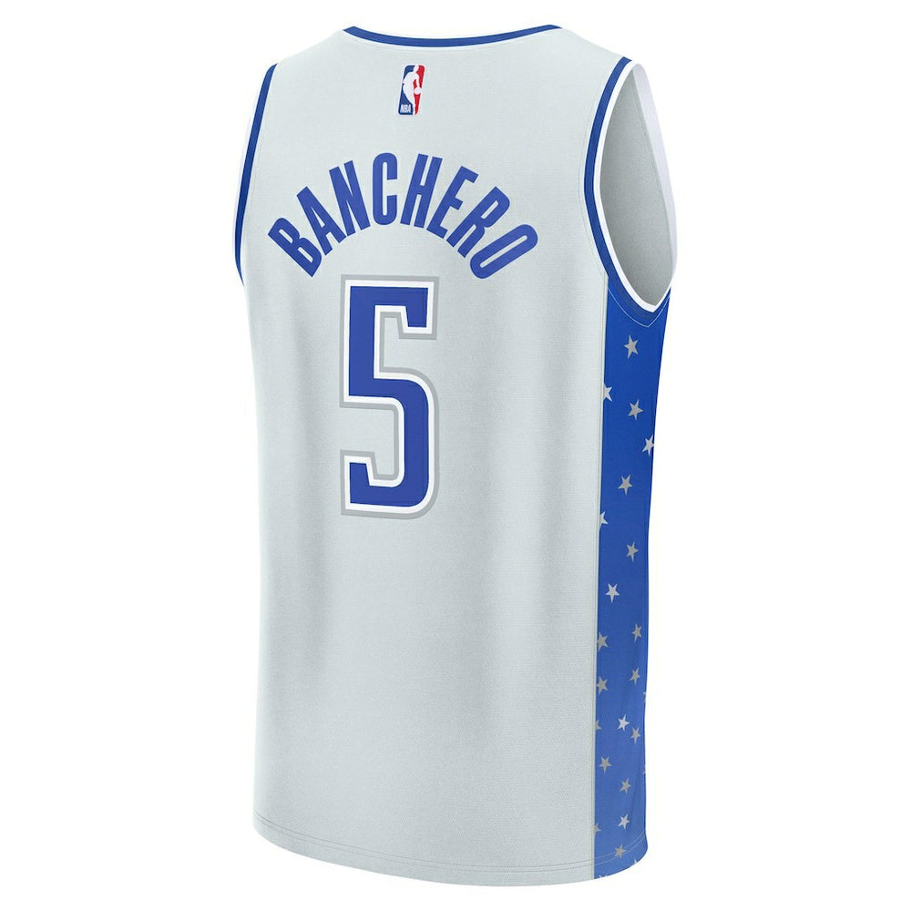 Silver Paolo Banchero Orlando Magic Youth 2025/26 City Edition Fast Break Jersey | NBA