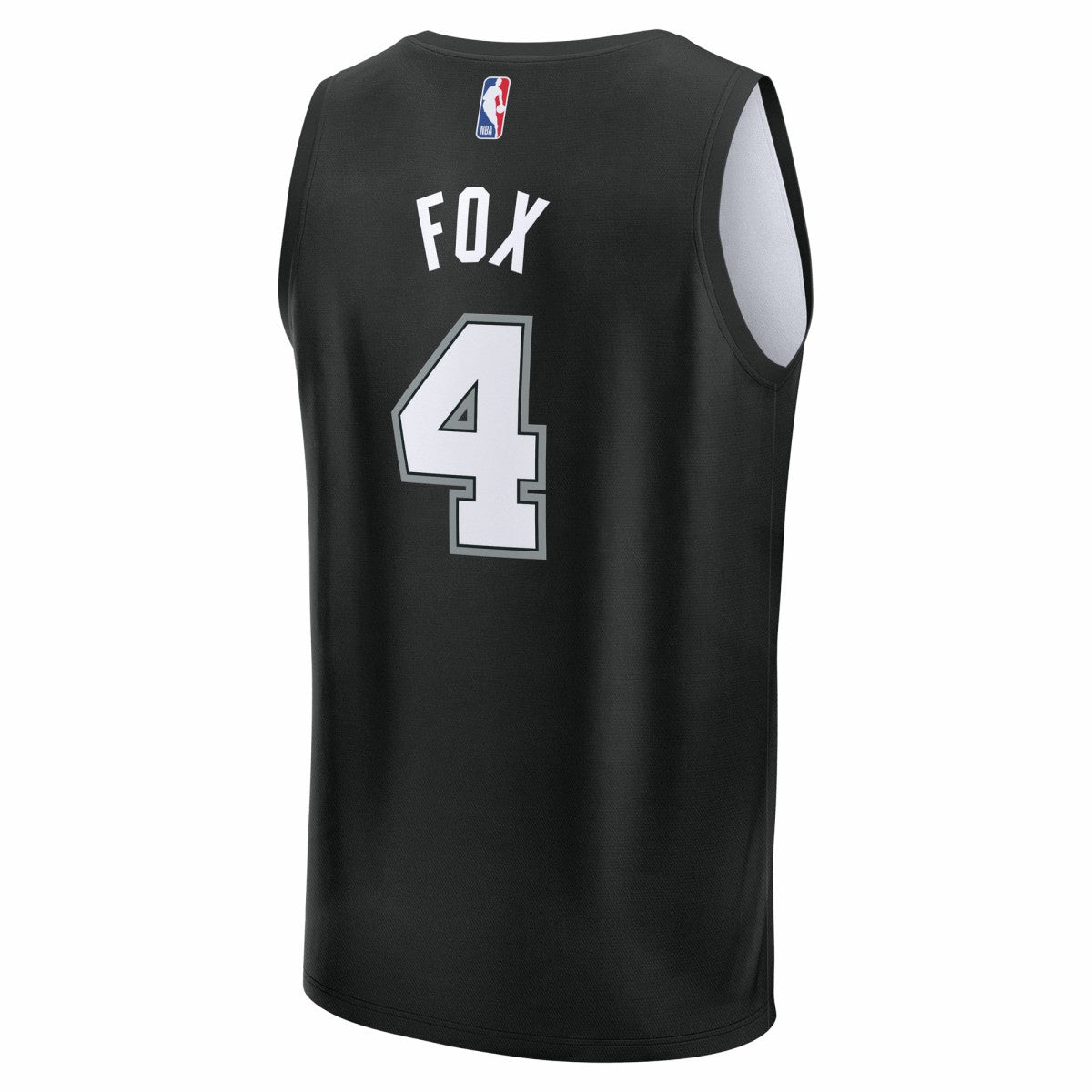 Black De'Aaron Fox San Antonio Spurs Youth 2025/26 City Edition Fast Break Jersey | NBA