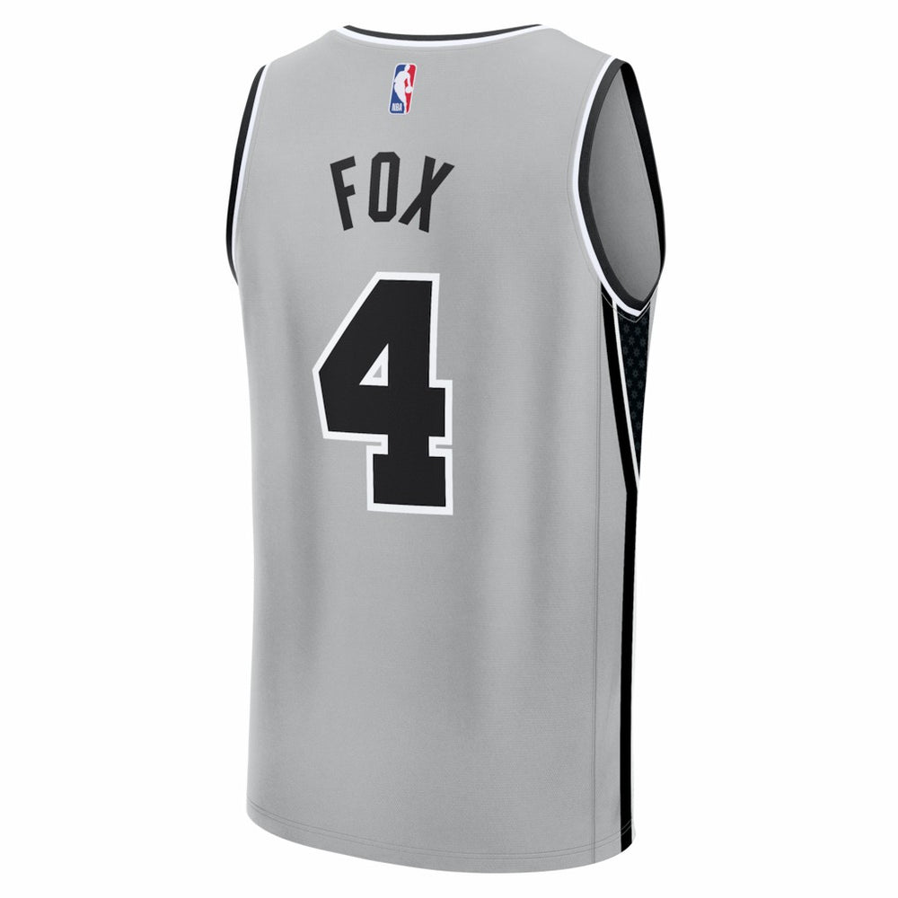 Silver De'Aaron Fox San Antonio Spurs Fast Break Jersey | NBA