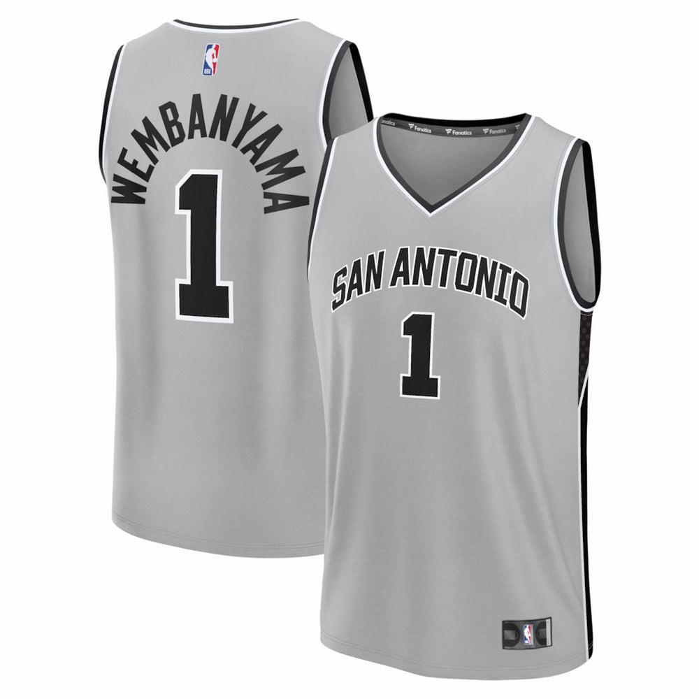 Silver Victor Wembanyama San Antonio Spurs Fast Break Jersey | NBA