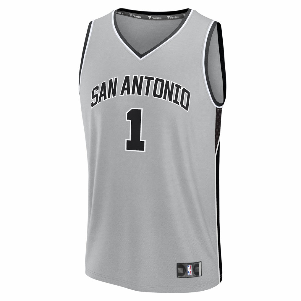 Silver Victor Wembanyama San Antonio Spurs Fast Break Jersey | NBA