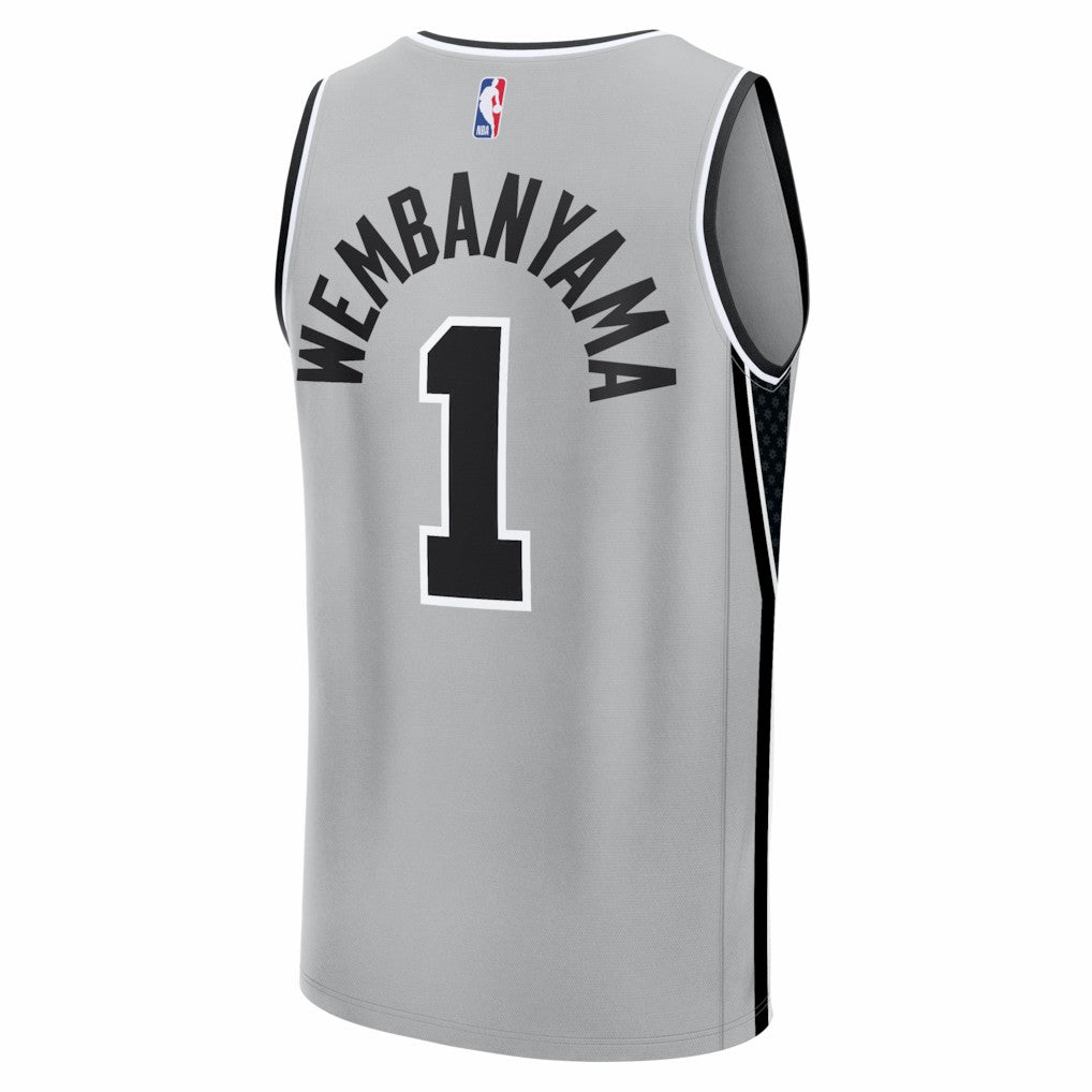 Silver Victor Wembanyama San Antonio Spurs Fast Break Jersey | NBA