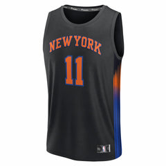 Black Jalen Brunson New York Knicks Youth Fast Break Jersey | NBA