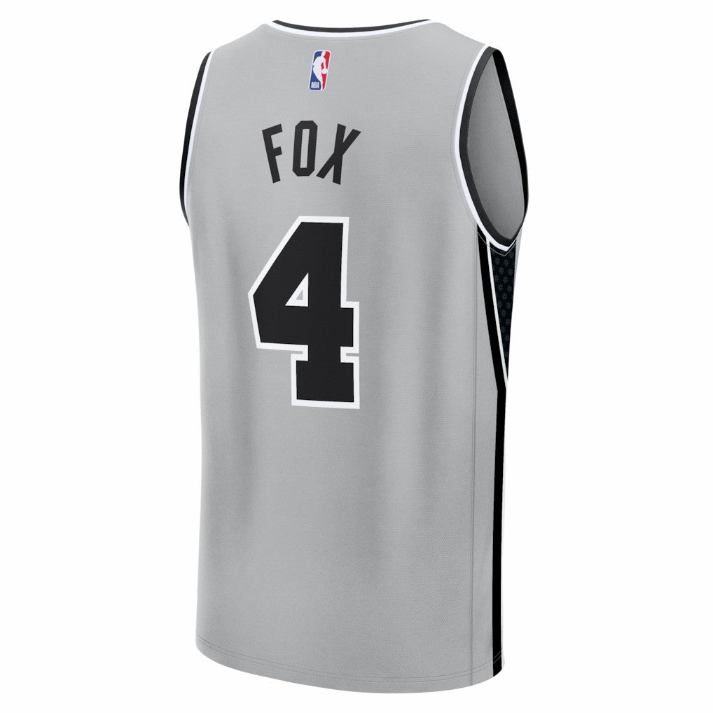Silver De'Aaron Fox San Antonio Spurs Youth Fast Break Jersey | NBA
