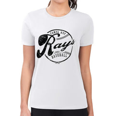 Tampa Bay Rays G-III 4Her by Carl Banks Women's Super-Slim Fit Lightweight Distressed Baseball Team T-Shirt - MLB T-shirts