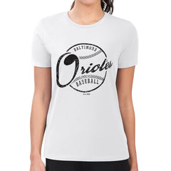 Baltimore Orioles G-III 4Her by Carl Banks Women's Super-Slim Fit Lightweight Distressed Baseball Team T-Shirt - MLB T-shirts