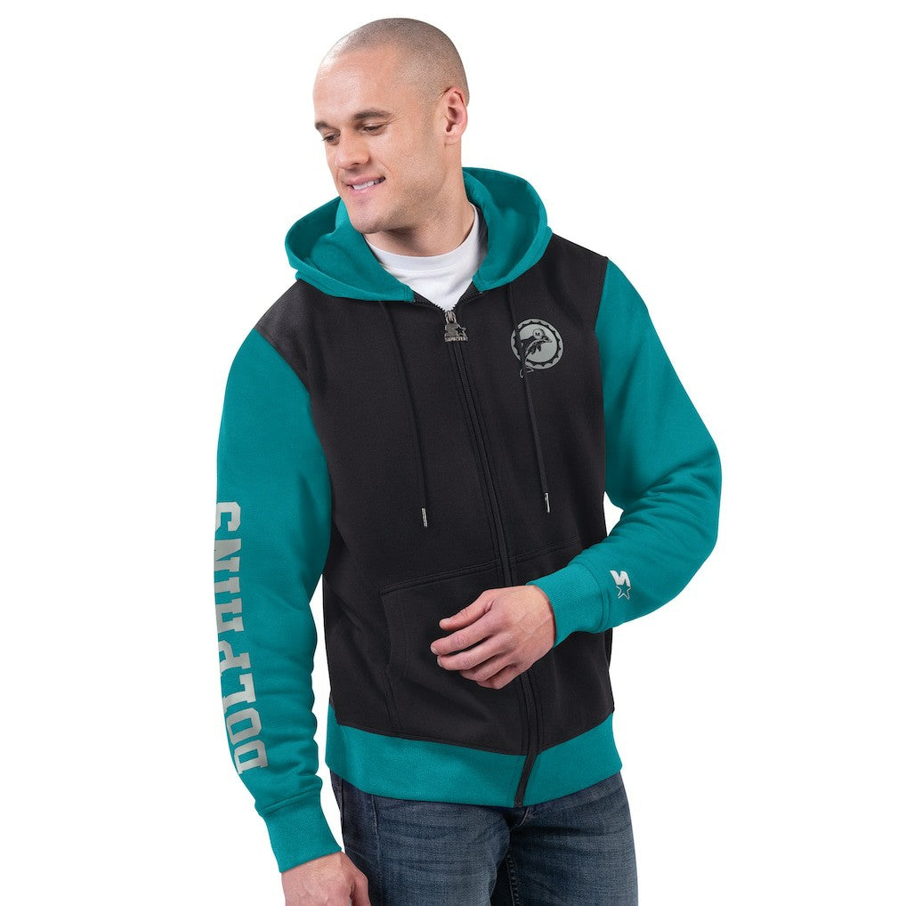 Miami Dolphins Starter Thursday Night Gridiron Full-Zip Hoodie | NFL Hot
