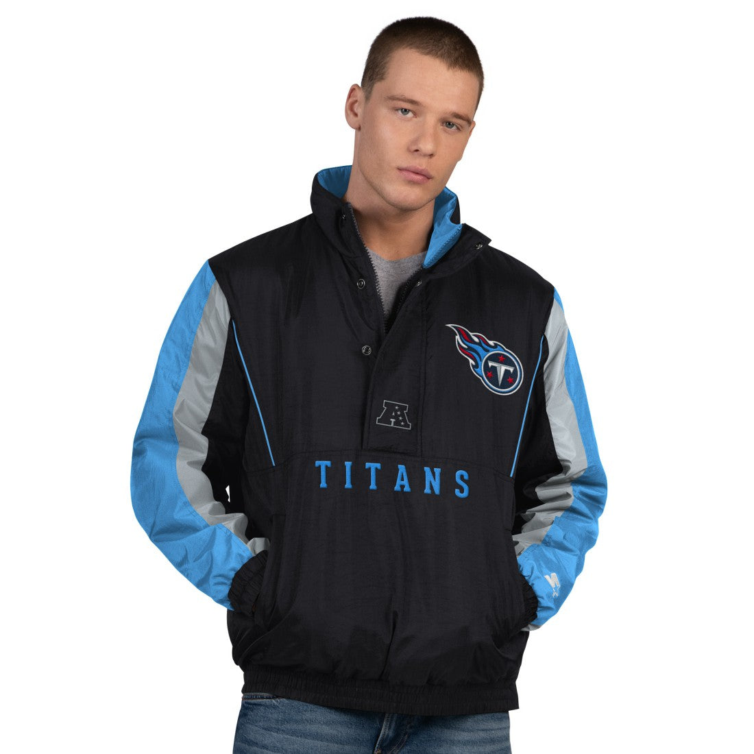 Tennessee Titans Starter Thursday Night Gridiron Half-Zip Jacket | NFL US