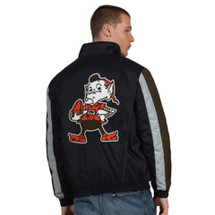 Cleveland Browns Starter Thursday Night Gridiron Vintage Logo Half-Zip Jacket | NFL On sale