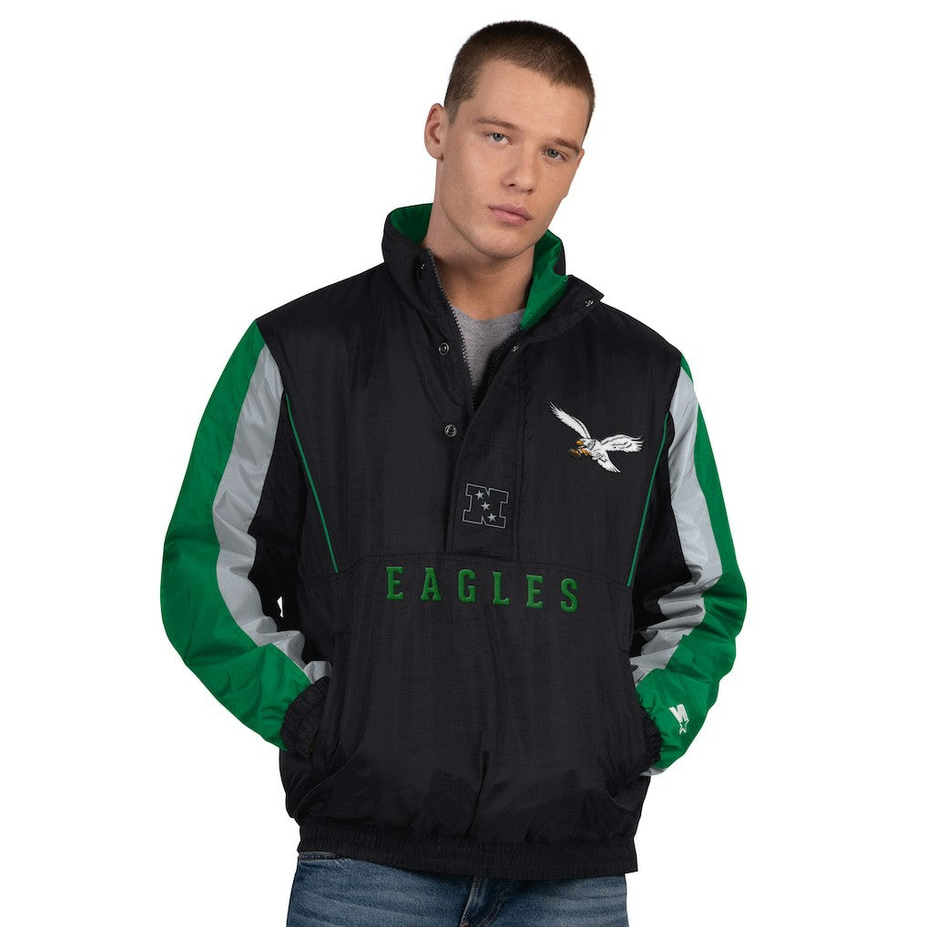 Philadelphia Eagles Starter Thursday Night Gridiron Vintage Logo Half-Zip Jacket | NFL Online
