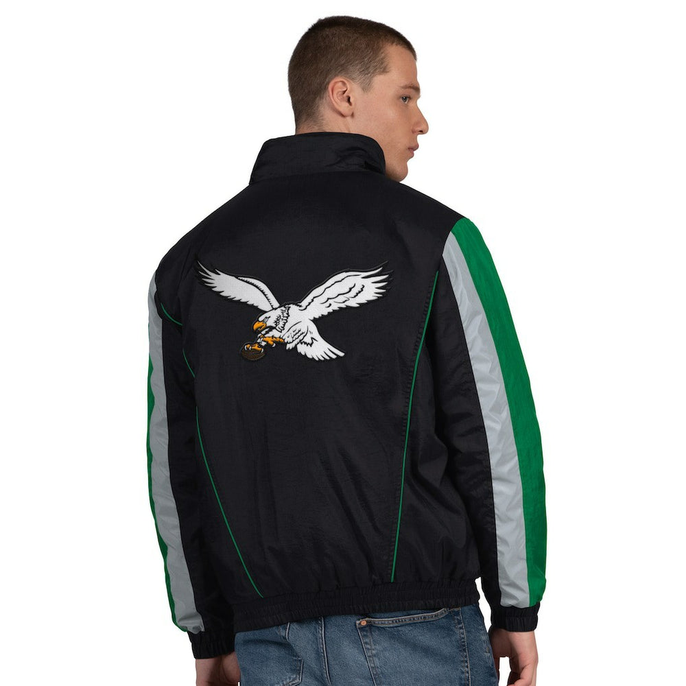 Philadelphia Eagles Starter Thursday Night Gridiron Vintage Logo Half-Zip Jacket | NFL Online