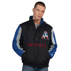 New England Patriots Starter Thursday Night Gridiron Vintage Logo Half-Zip Jacket | NFL Online
