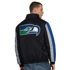 Seattle Seahawks Starter Thursday Night Gridiron Vintage Logo Half-Zip Jacket | NFL Near me