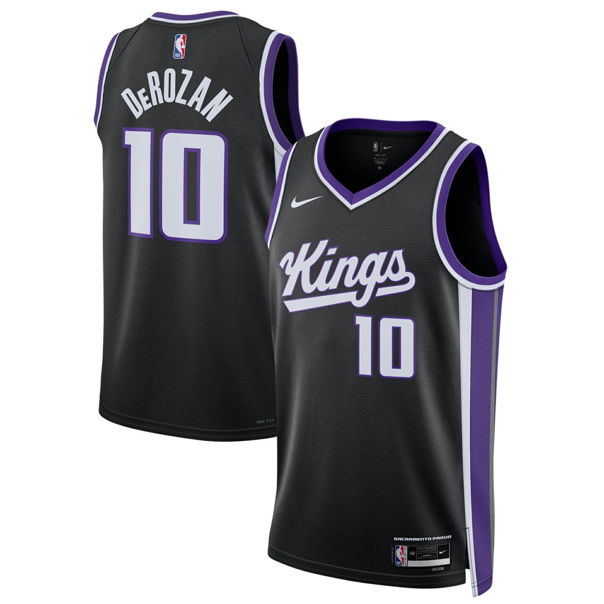 Black DeMar DeRozan Sacramento Kings Unisex Swingman Player Jersey | NBA