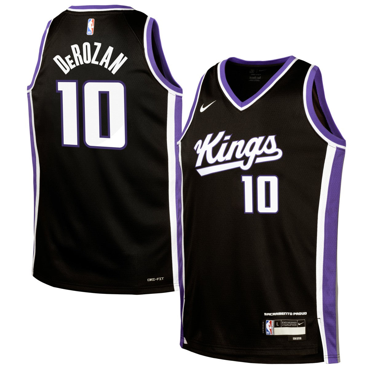 Black DeMar DeRozan Sacramento Kings Youth Swingman Jersey | NBA