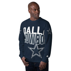 Dallas Cowboys Starter Clutch Hit Long Sleeve T-Shirt | NFL Hot