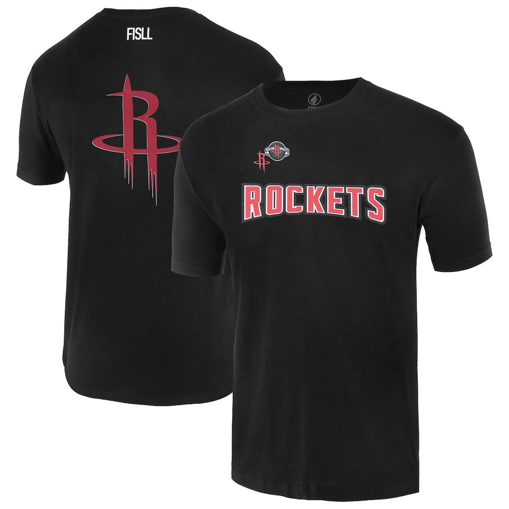 Black Houston Rockets FISLL Unisex Oversize Logo T-Shirt | NBA