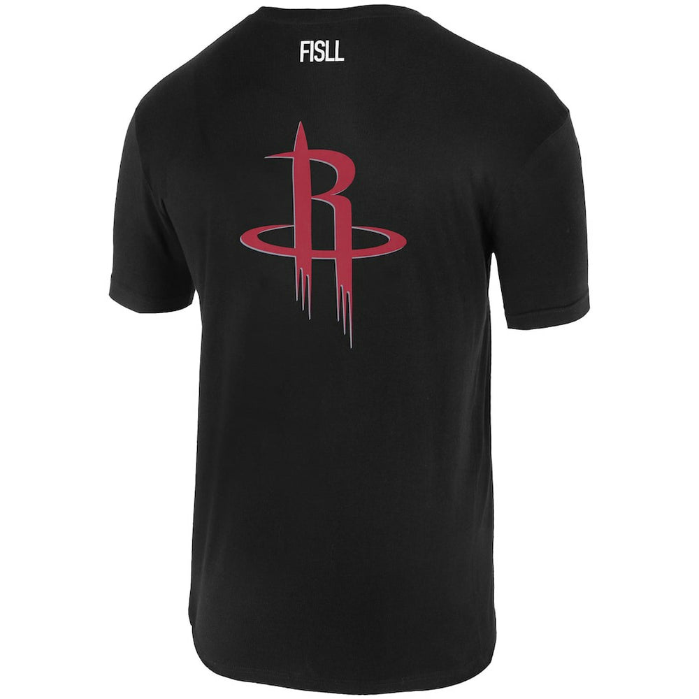 Black Houston Rockets FISLL Unisex Oversize Logo T-Shirt | NBA