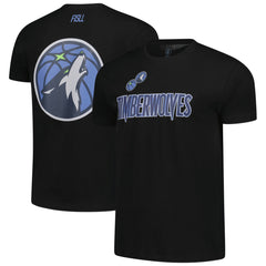 Black Minnesota Timberwolves FISLL Unisex Oversize Logo T-Shirt | NBA