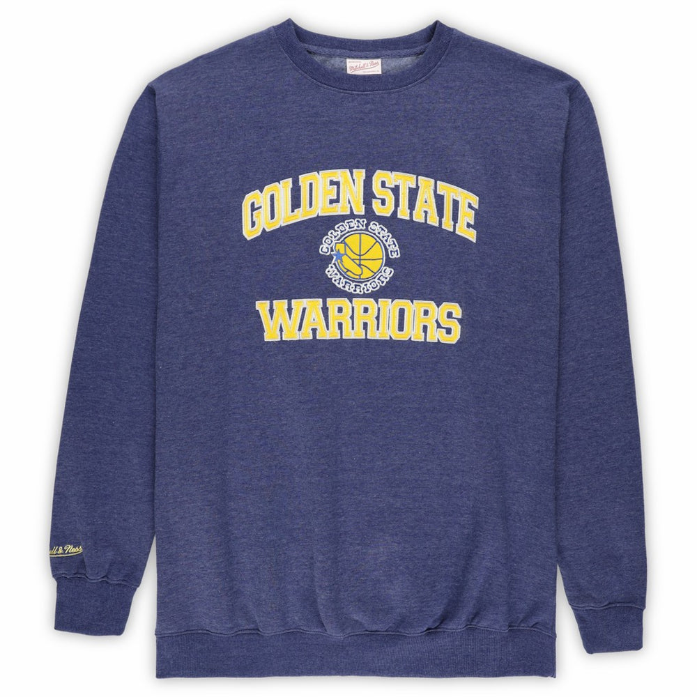 Heather Royal Golden State Warriors Hardwood Classics Big & Tall Crewneck Sweatshirt sale | NBA