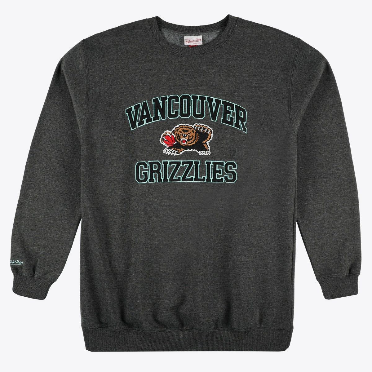 Heather Charcoal Memphis Grizzlies Hardwood Classics Big & Tall Crewneck Sweatshirt | NBA