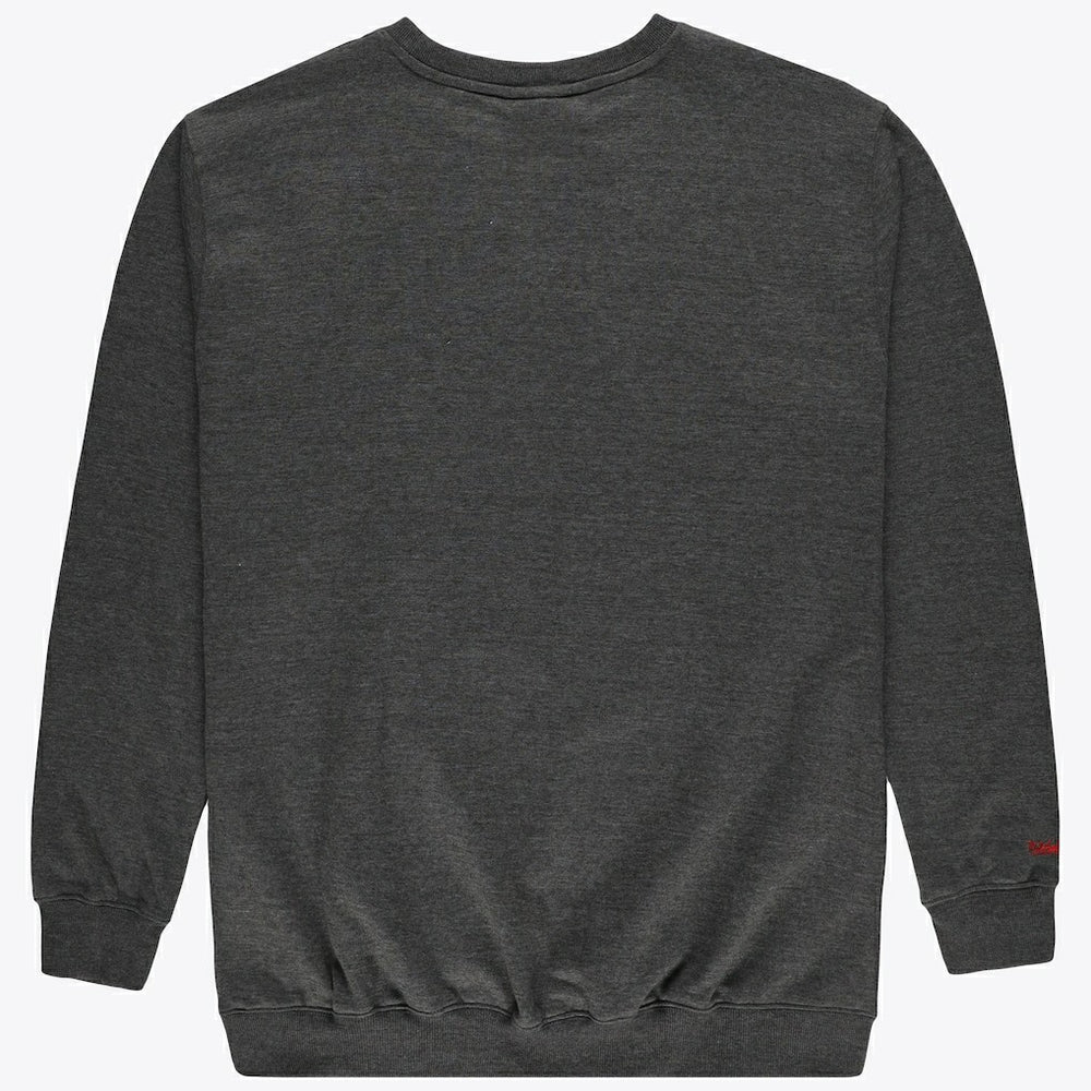 Heather Charcoal Chicago Bulls Hardwood Classics Big & Tall Crewneck Sweatshirt | NBA