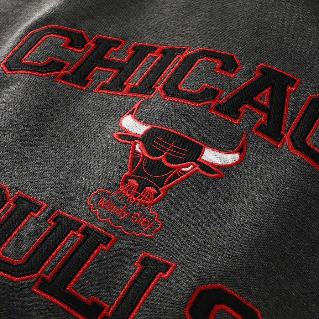 Heather Charcoal Chicago Bulls Hardwood Classics Big & Tall Crewneck Sweatshirt | NBA