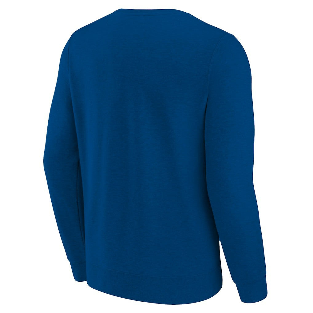 Heather Blue Dallas Mavericks Hardwood Classics Big & Tall Crewneck Sweatshirt | NBA