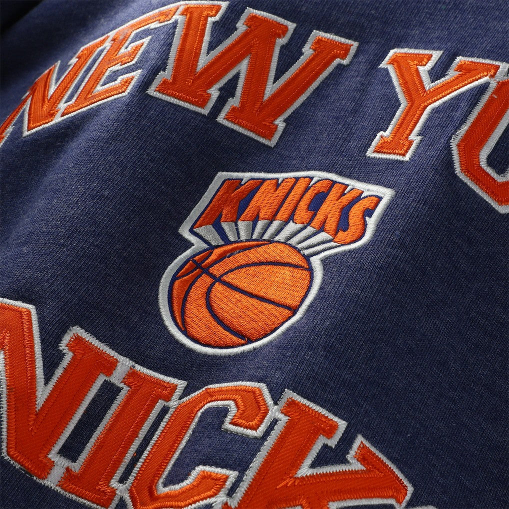Heather Blue New York Knicks Hardwood Classics Big & Tall Crewneck Sweatshirt | NBA
